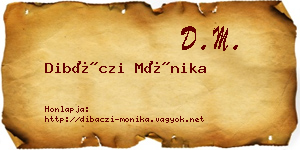 Dibáczi Mónika névjegykártya