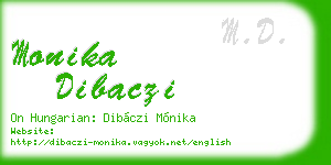monika dibaczi business card